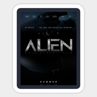 Alien 1979 Movie Poster Sticker
